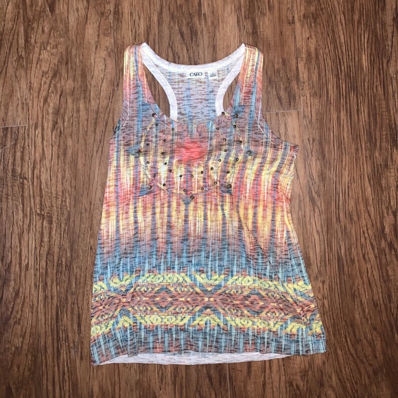 Cato Women’s Multicolor Tanktop - Picture 3 of 5